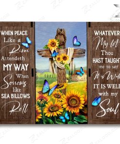When Peace Like River Sunflower Poster and Canvas When Peace Like River Sunflower Poster and Canvas