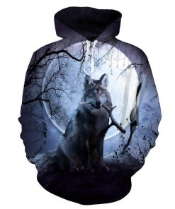 Wolf Friend 3D Hoodie