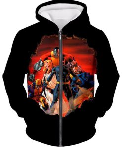 X-Men Heroes All Over Print Hoodie and Zip