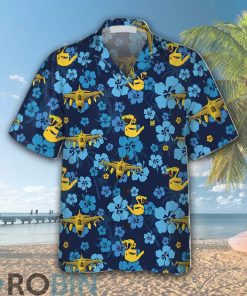 311th Fighter Squadron Hibiscus Hawaiian Shirt