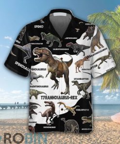 3d Dinosaur Hawaiian Shirt Funny Dinosaur Shirt