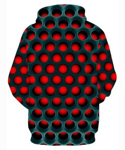 3D Geometric Color Block Printed Hooded 3D Geometric Color Block Printed Hooded