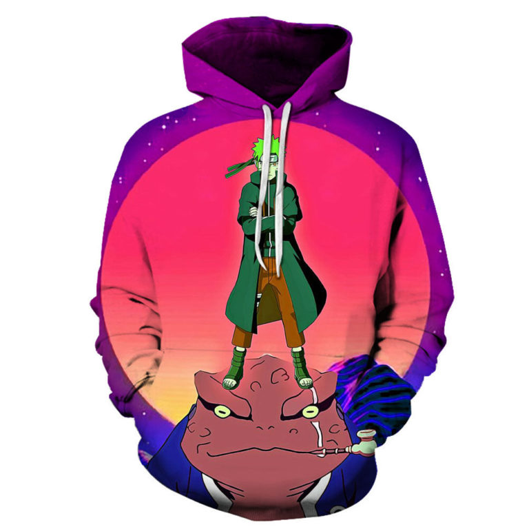 3D Printed Anime Hoodie Shirt – Naruto Hooded