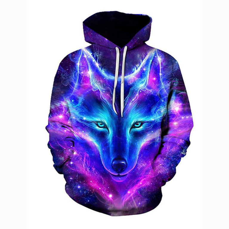 3D Printed Basic Hoodie Shirt – Hooded Wolves