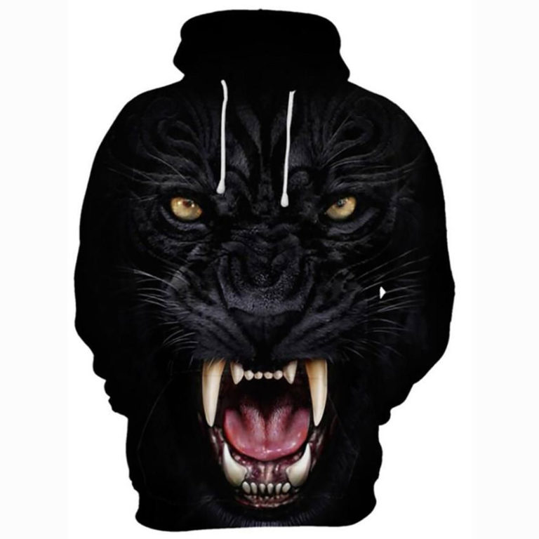 3D Printed Cartoon Beast Wild Animals Casual Hoodie Shirt