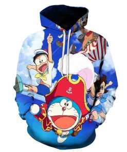 3D Printed Doraemon Hoodie Shirts