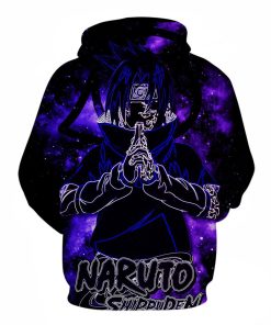 3D Printed Hoodie Shirt – Anime Naruto Hooded