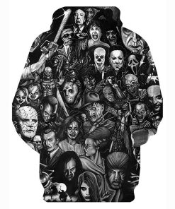 3D Printed Skull Portrait Casual Hoodie Shirt – Basic Hooded