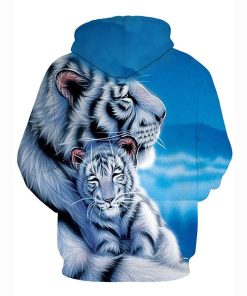 3D Printed Tiger Hoodie Shirt – Hooded Animal Casual Loose
