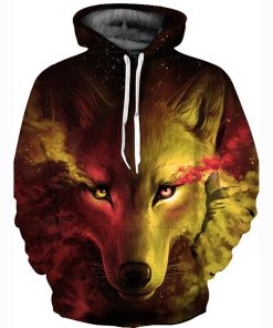 3D Printed Wolves Hoodie Shirt