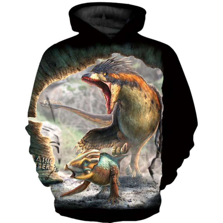 3D Printing Dinosaur Cool Hoodie Shirt RB9074