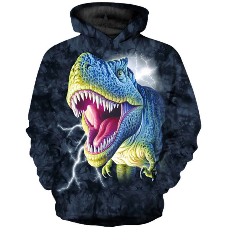 3D Printing Dinosaur Hoodie Shirt