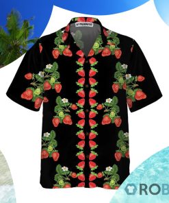 50s Style Strawberries Hawaiian Shirt Strawberry Shirt 50s Style Strawberries Hawaiian Shirt Strawberry Shirt