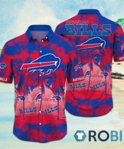 Best Buffalo Bills Hawaiian Tropical Print Short Sleeve Shirt