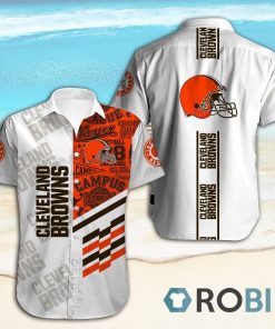Cleveland Browns Casual Button Down Hawaiian Shirts