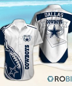Dallas Cowboys Short Sleeve Button Down Hawaiian Shirt