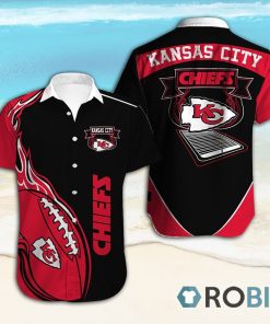 Kansas City Chiefs Casual Button Down Hawaiian Shirts