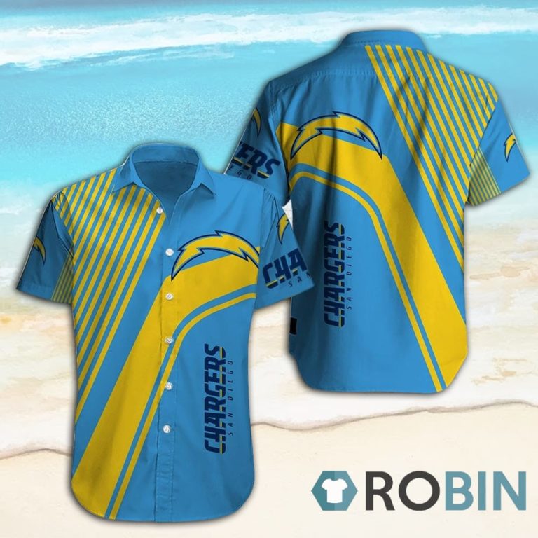 Los Angeles Chargers Casual Button Down Hawaiian Shirts