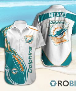 Miami Dolphins Beach Tropical Hawaiian Shirt