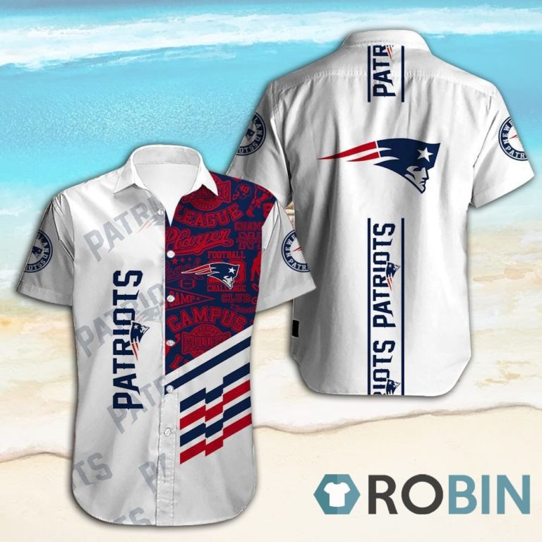 New England Patriots Button up Shirt,  Hawaiian Shirt