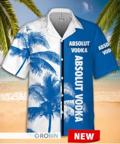 Absolut Vodka Palm Tree Hawaiian Shirt Absolut Vodka Palm Tree Hawaiian Shirt