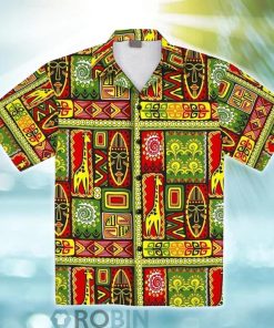 African Tribal Hawaiian Shirt And Shorts Set