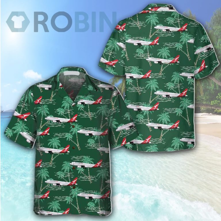 Airbus Hawaiian Tropical Aircraft & Airplane Aloha Shirt Aviation Shirt