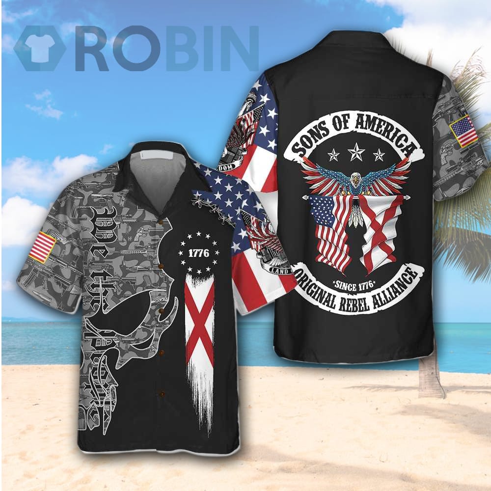 Alabama Patriot Hawaiian Shirt - RobinPlaceFabrics