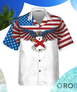 Alabama State And American Eagle Hawaiian Shirt Alabama State And American Eagle Hawaiian Shirt