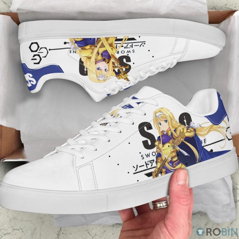 Alice Zuberg Sneakers Custom Sword Art Online Anime Skateboard Shoes