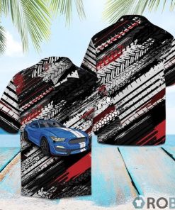 Amazing Blue Sports Car Hawaiian Shirt Amazing Blue Sports Car Hawaiian Shirt