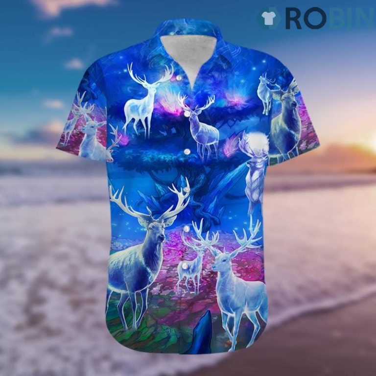 Amazing Magic Blue Light Hawaiian Shirt