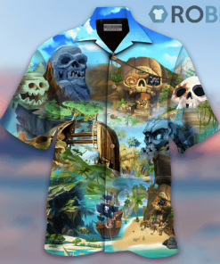 Amazing The Pirates Skull Island Hawaiian Shirt Amazing The Pirates Skull Island Hawaiian Shirt