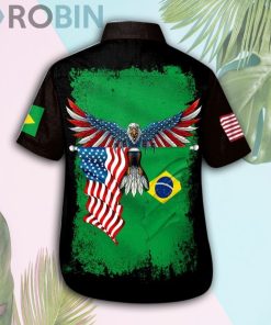 America-Brazil Hawaii Shirt & Shorts