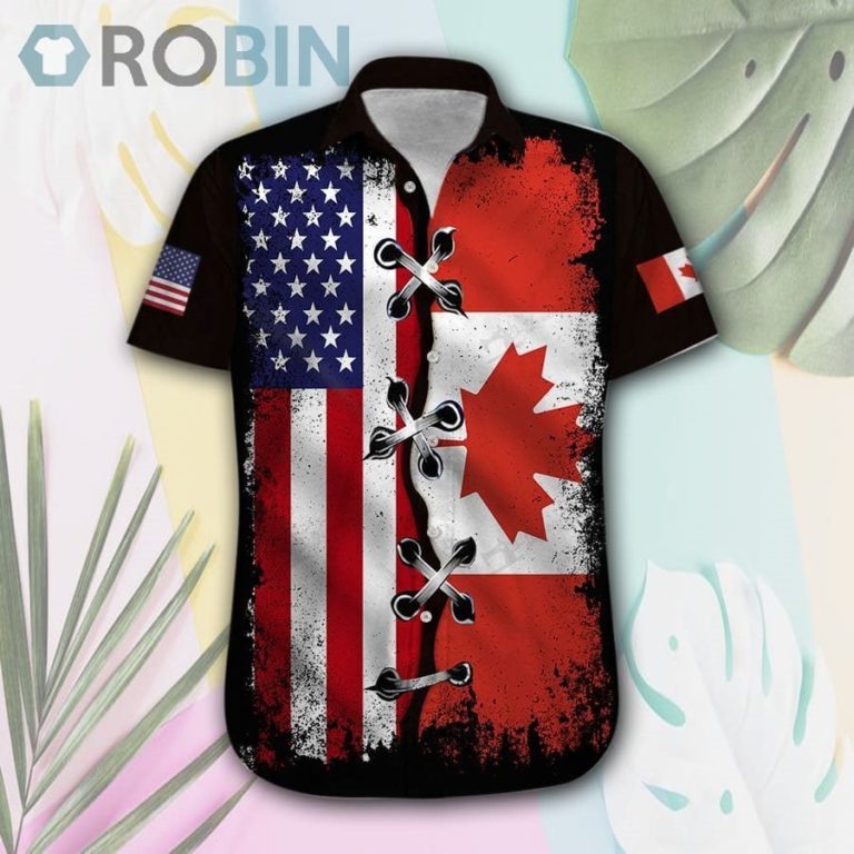 America-Canada Hawaii Shirt & Shorts