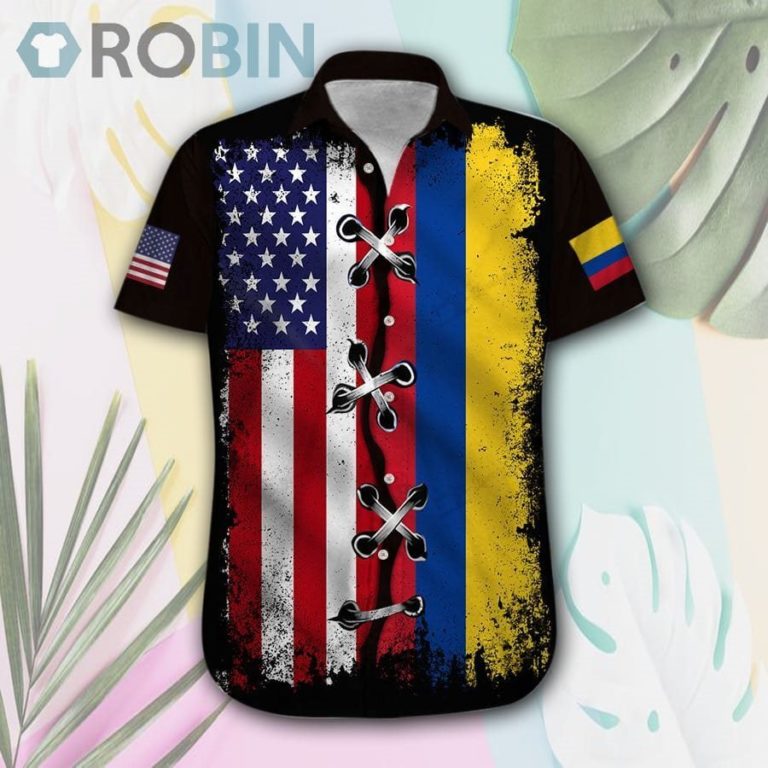 America-Colombia Hawaii Shirt & Shorts