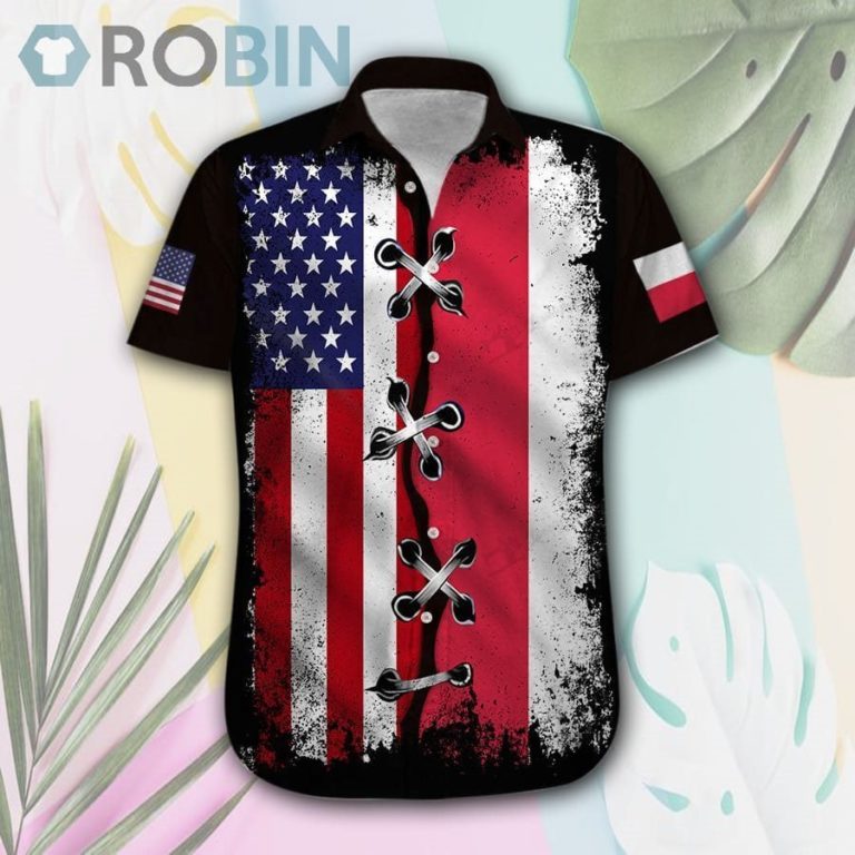 America-Poland Hawaii Shirt & Shorts