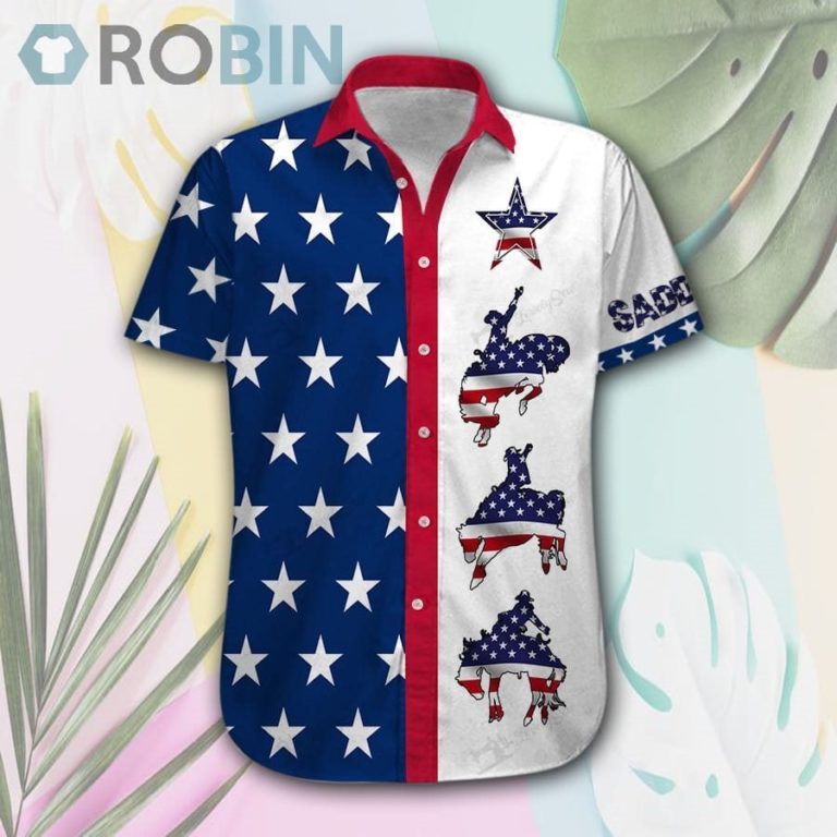 America Saddle Bronc Hawaii Shirt & Shorts