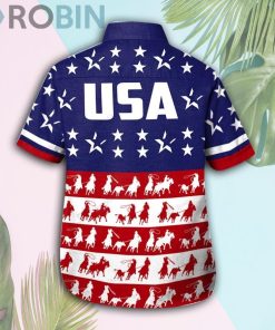 America Team Roping Hawaii Shirt & Shorts