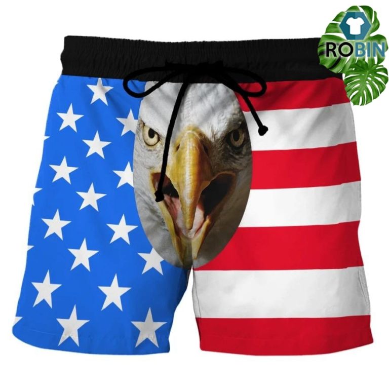 American Hawk Shorts Swim Trunks