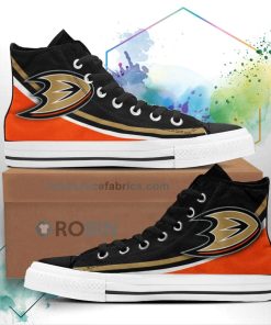 Anaheim Ducks High Top Shoes Custom Sneakers