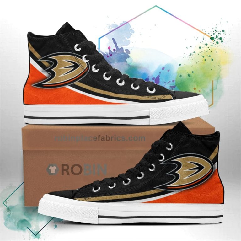Anaheim Ducks High Top Shoes Custom Sneakers
