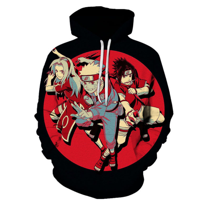 Anime 3D Printed Naruto Hoodie Shirt