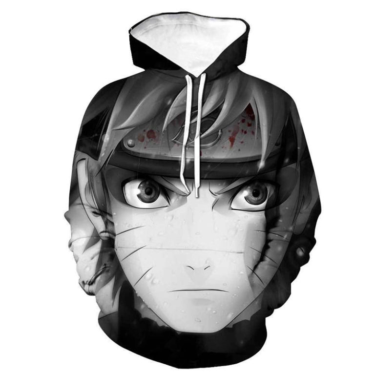 Anime Naruto 3D Printed Hooded