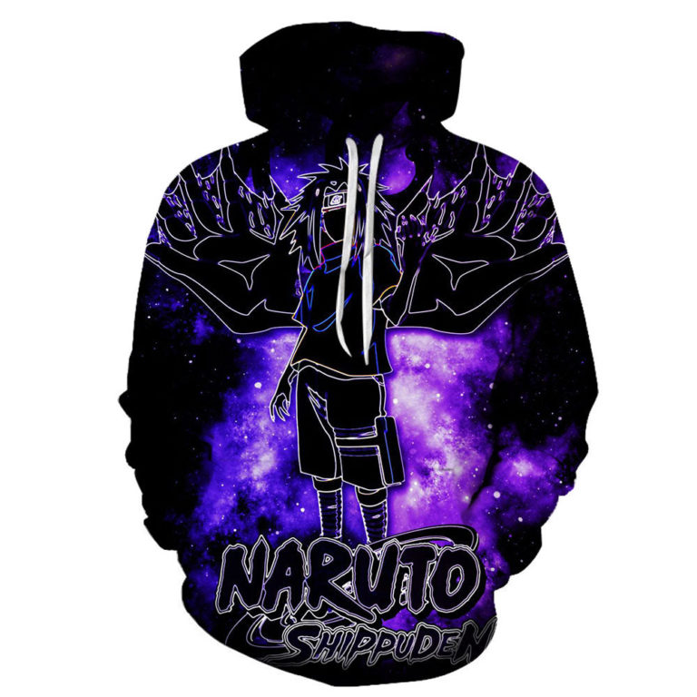 Anime Naruto Uchiha Sasuke Hoodie Shirt – 3D Printed Hooded