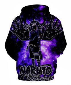 Anime Naruto Uchiha Sasuke Hoodie Shirt – 3D Printed Hooded
