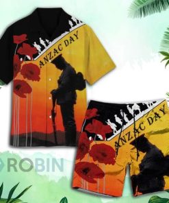 Anzac Day Hawaiian Shirt and Shorts Anzac Day Hawaiian Shirt and Shorts