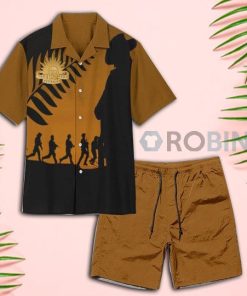 Anzac Day The Army Australian Brown Hawaiian Shirt and Shorts