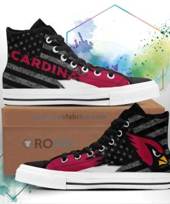 Arizona Cardinals High Top Shoes Custom American Flag Sneakers