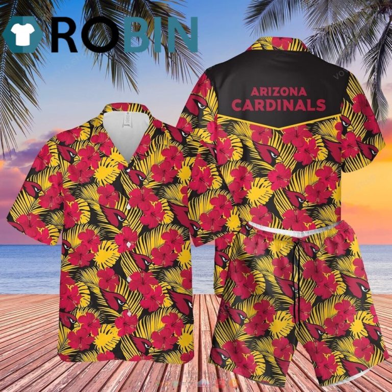 Arizona Cardinals Nfl Hawaiian Shirt Shorts